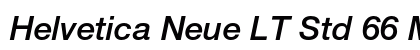 Helvetica Neue LT Std 66 Medium Italic Preview