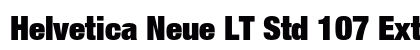 Helvetica Neue LT Std 107 Extra Black Condensed Preview