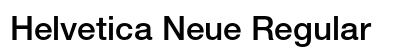 Helvetica Neue Regular Preview