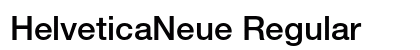 HelveticaNeue Regular Preview