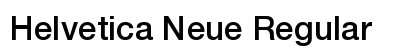 Helvetica Neue Regular Preview