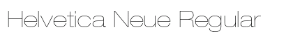 Helvetica Neue Regular Preview