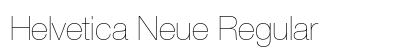 Helvetica Neue Regular Preview