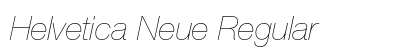 Helvetica Neue Regular Preview