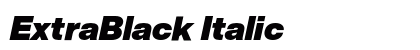 ExtraBlack Italic Preview
