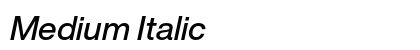 Medium Italic preview