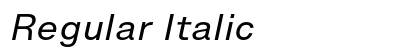 Regular Italic preview