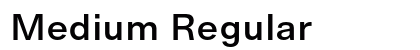 Medium Regular Preview