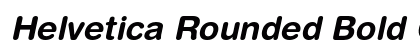 Helvetica Rounded Bold Oblique Preview