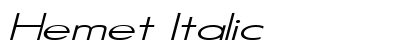 Hemet Italic Preview