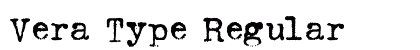 Vera Type Regular preview
