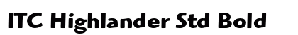ITC Highlander Std Bold preview