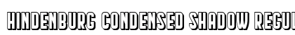 Hindenburg Condensed Shadow Regular preview
