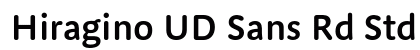Hiragino UD Sans Rd Std W6 preview