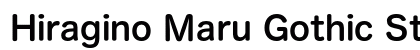 Hiragino Maru Gothic Std W6 preview