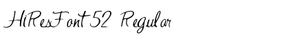 HiResFont52 Regular preview