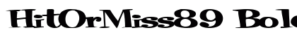 HitOrMiss89 Bold preview