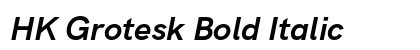 HK Grotesk Bold Italic Preview