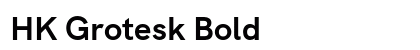 HK Grotesk Bold preview