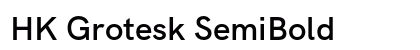 HK Grotesk SemiBold Preview