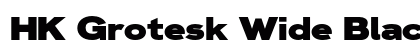HK Grotesk Wide Black preview