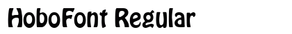 HoboFont Regular preview