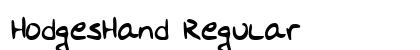 HodgesHand Regular preview