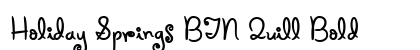 Holiday Springs BTN Quill Bold preview