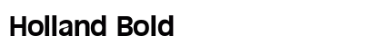 Holland Bold preview