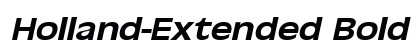 Holland-Extended Bold Italic Preview