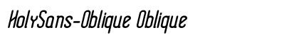 HolySans-Oblique Oblique preview