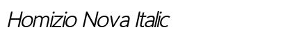 Homizio Nova Italic Preview