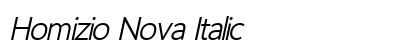 Homizio Nova Italic Preview