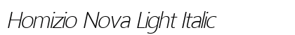 Homizio Nova Light Italic preview