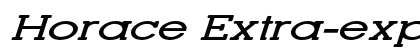 Horace Extra-expanded Italic Preview