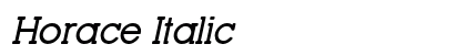 Horace Italic Preview