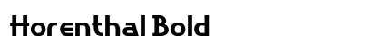 Horenthal Bold preview