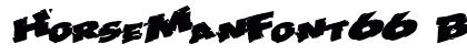 HorseManFont66 Bold preview