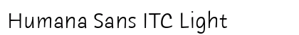 Humana Sans ITC Light Preview