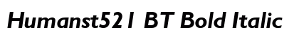 Humanst521 BT Bold Italic Preview