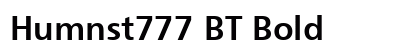 Humnst777 BT Bold preview