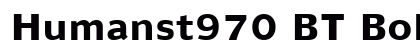 Humanst970 BT Bold preview