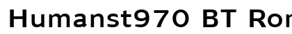 Humanst970 BT Roman Preview