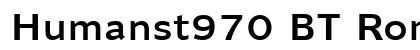 Humanst970 BT Roman Preview
