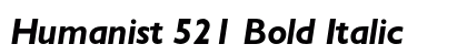 Humanist 521 Bold Italic Preview