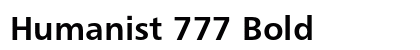 Humanist 777 Bold preview
