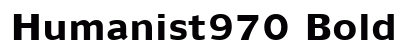 Humanist970 Bold preview