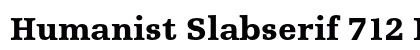Humanist Slabserif 712 Black preview