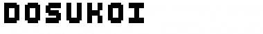 DOSUKOI Regular Font