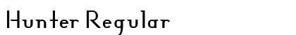 Hunter Regular Font